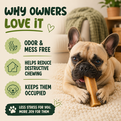 5 Pack - Small Yak Chews for Dogs with Turmeric