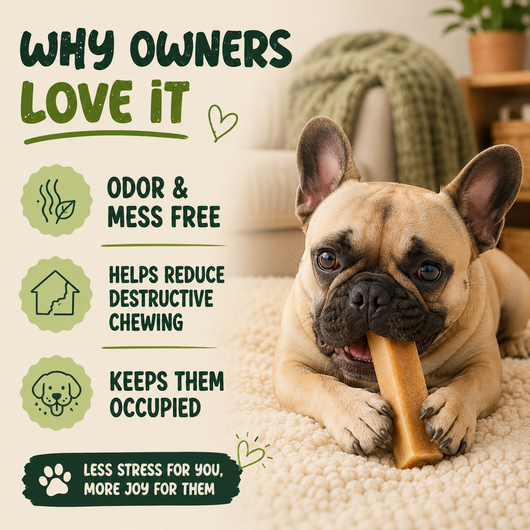 5 Pack - Small Yak Chews for Dogs with Turmeric